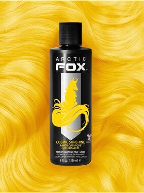 Arctic Fox Cosmic Sunshine Semi-Permanent Hair Color - Vibrant Yellow 8 fl oz
